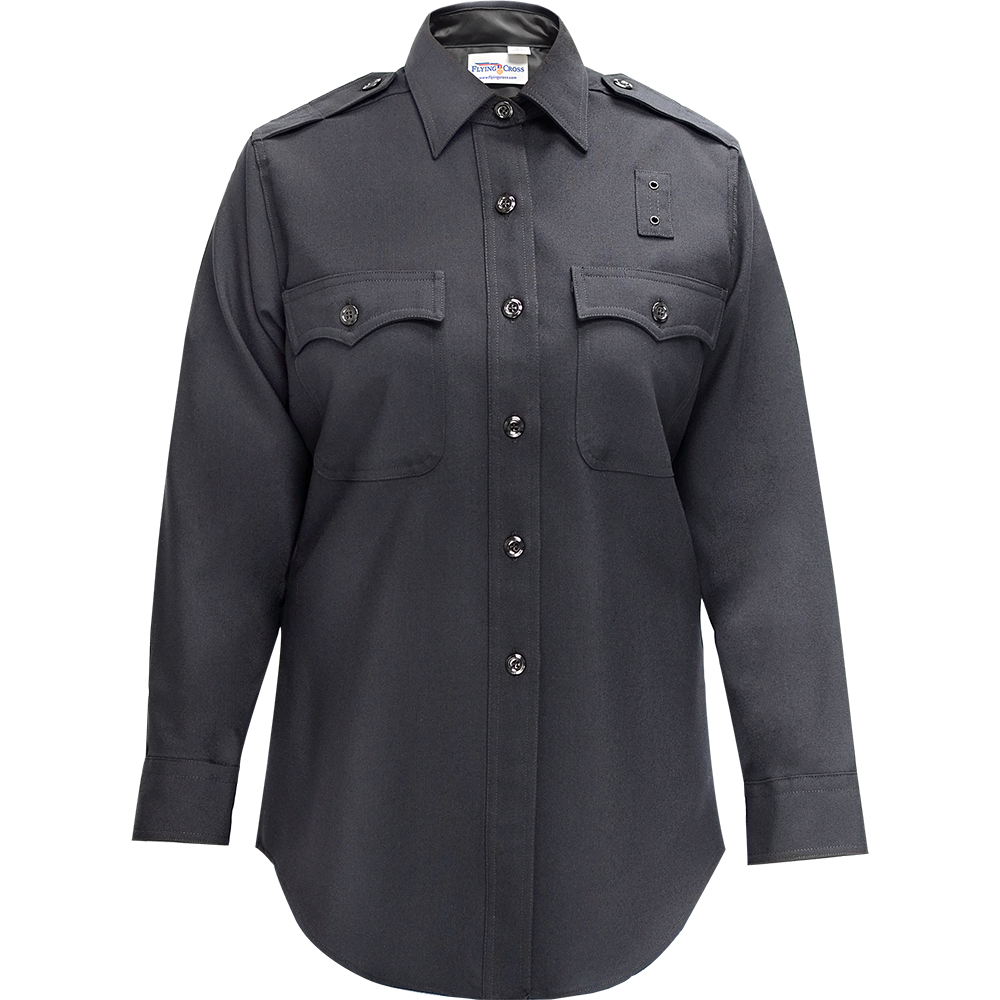 LA SELECT 100% WOOL WOMEN'S LONG SLEEVE SHIRT