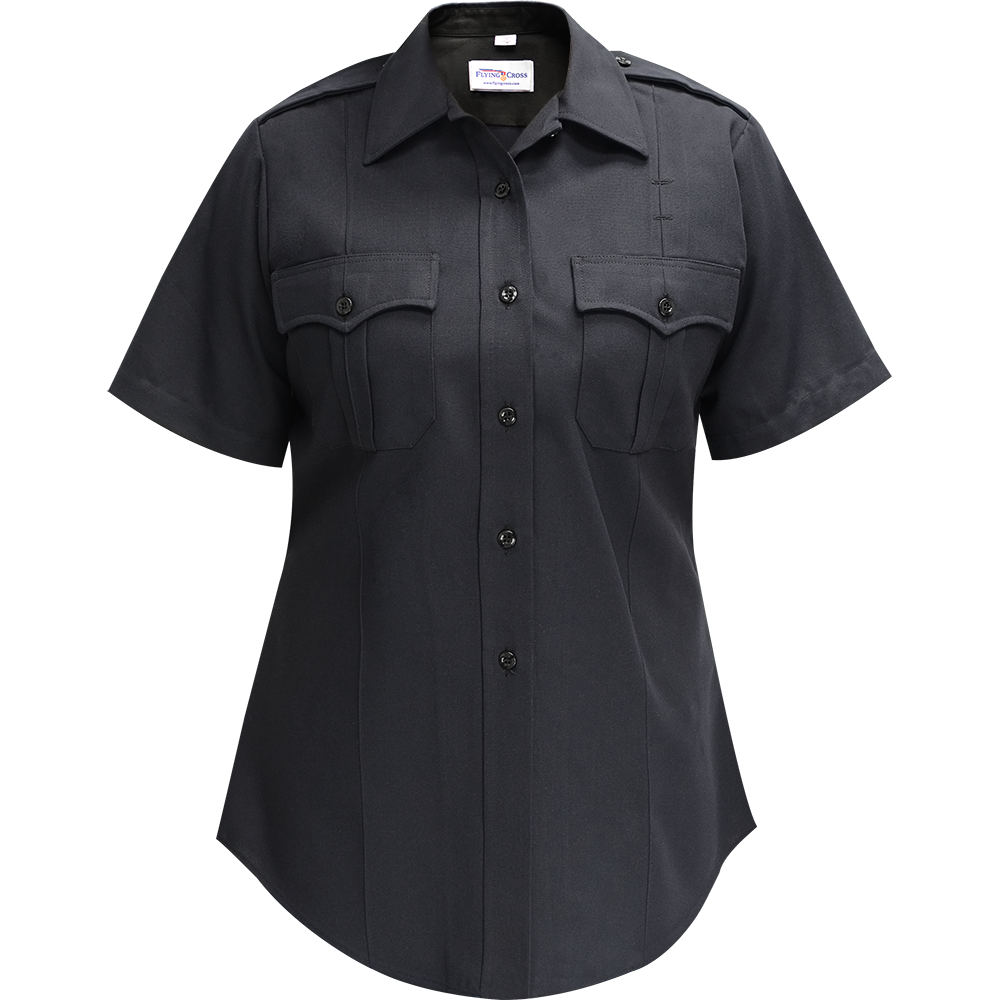 DURO POPLIN 65 POLY/35 COTTON WOMEN'S SHORT SLEEVE SHIRT