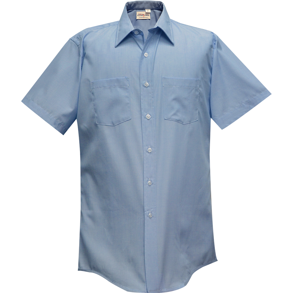 MENS TRANSIT LIGHT BLUE 65P/35C SHIRT