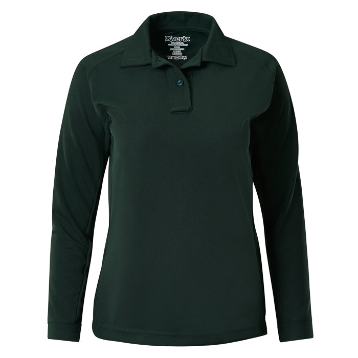 Women's HeatShield® Long Sleeve Polo (Coldblack®)