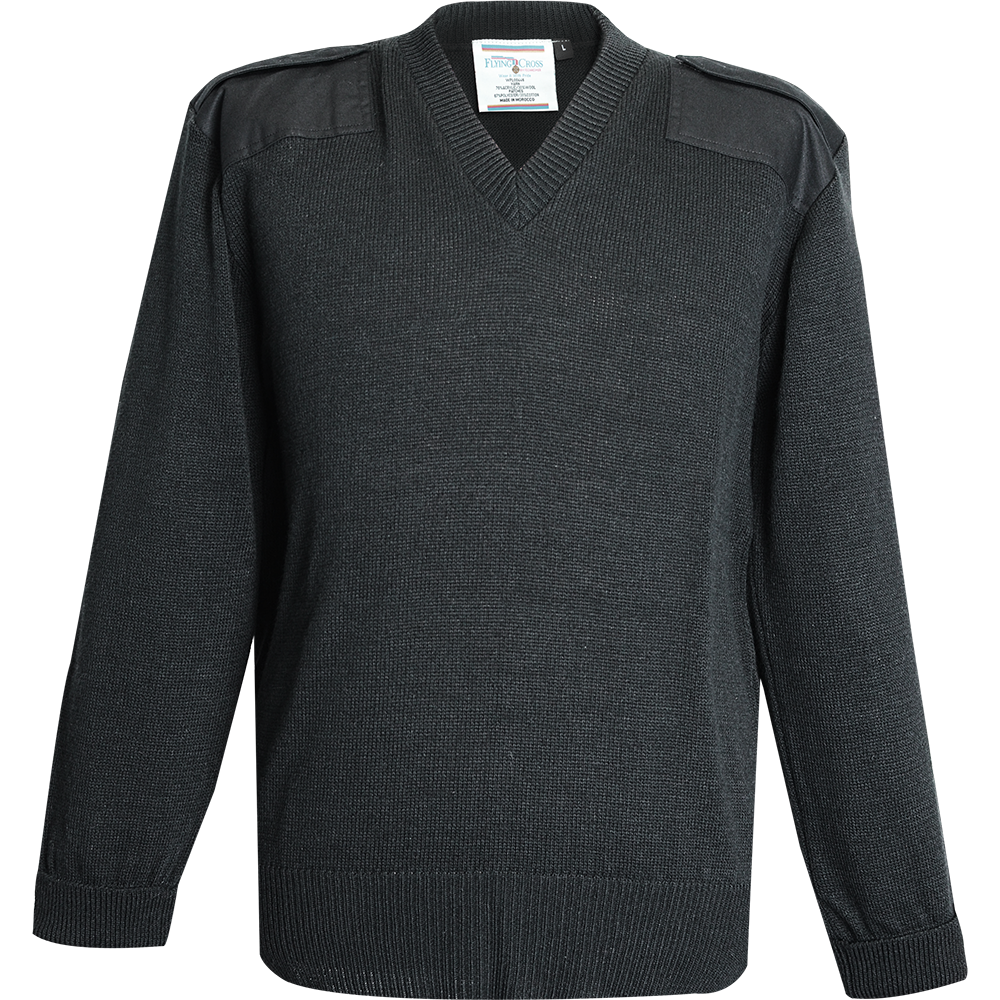 Jersey Knit 70% Acrylic/30% Wool V-Neck Sweater