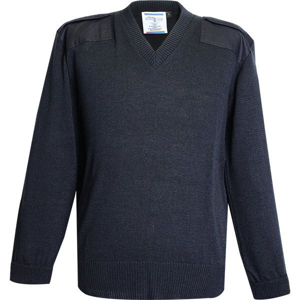 Jersey Knit 70% Acrylic/30% Wool V-Neck Sweater – Flying Cross