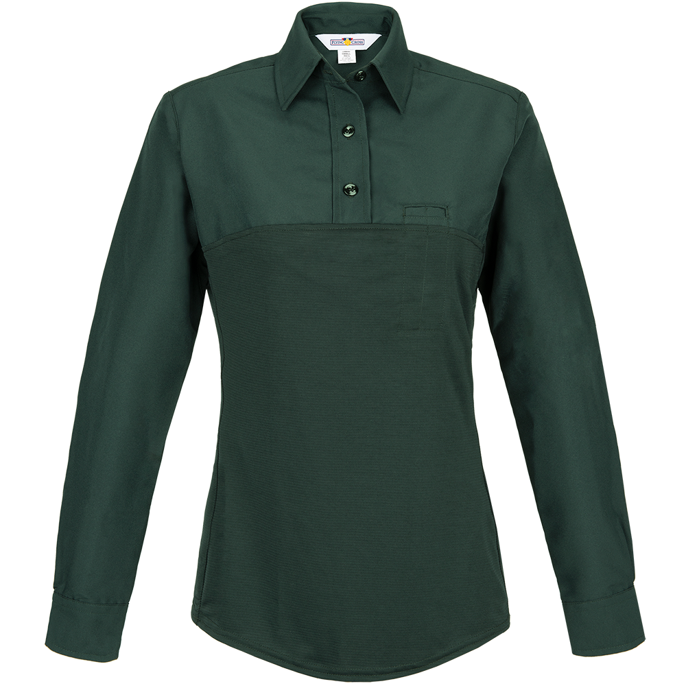 COMMAND WOMEN'S LONG SLEEVE HYBRID SHIRT SPRUCE GREEN