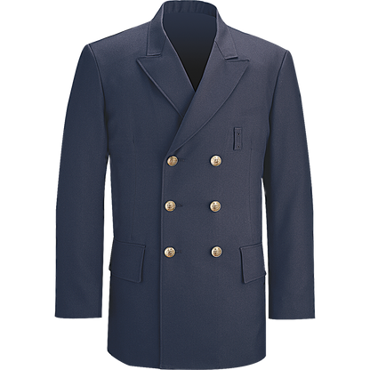 Command 100% Polyester Men's Double Breasted Dress Coat - F1 38804 - LAPD NAVY / 40 / REG Command 100% Polyester Men's Double Breasted Dress Coat - F1 38804 - LAPD NAVY / 40 / REG