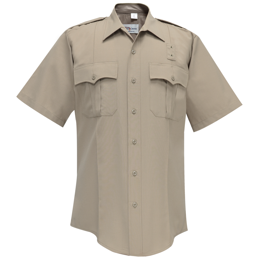 Justice Men's Short Sleeve Shirt - 75/25 Poly/Wool