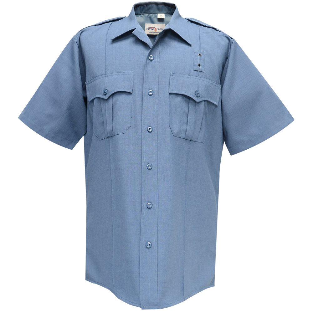 Justice Men's Short Sleeve Shirt - 75/25 Poly/Wool
