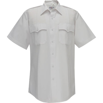 Flying Cross Men Command Power Stretch Short Sleeve Shirt with Zipper White - Medium Flying Cross Men Command Power Stretch Short Sleeve Shirt with Zipper White - Medium