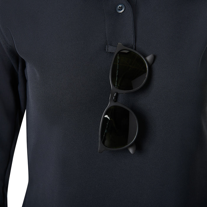 Women's HeatShield® Long Sleeve Polo (Coldblack®)