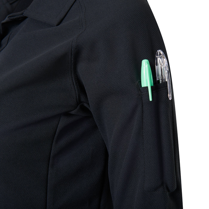 Women's HeatShield® Long Sleeve Polo (Coldblack®)