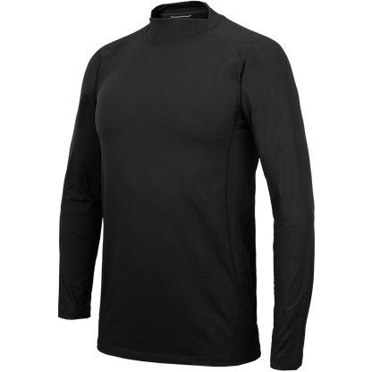 Pro Fit Split Mock Neck Long Sleeve Base Layer Shirt