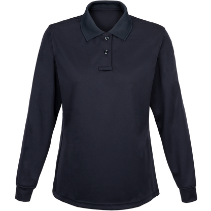 Flying Cross Long Sleeve Impact Polo Shirt in White Flying Cross Long Sleeve Impact Polo Shirt in White
