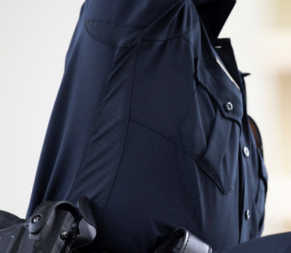 POWER STRETCH COMMAND 100% POLY WOMEN'S LS SHIRT W/ZIP